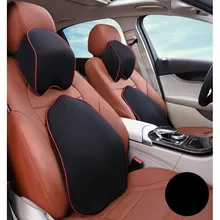 Подголовник автомобиля Поясничный костюм подголовник памяти автомобиля подголовник памяти Хлопок Подушка Фиксатор шеи Подушка
