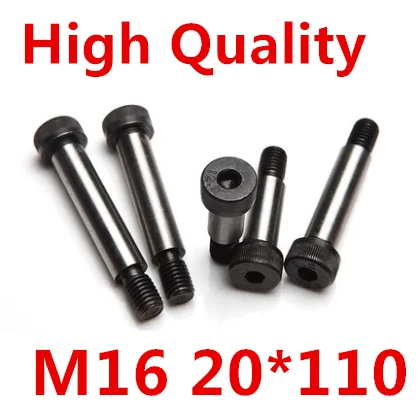 

2 Pieces M16 Threaded 20*110mm 12.9 Grade Alloy Steel Hexagon Socket Head Shoulder Screw Bolt