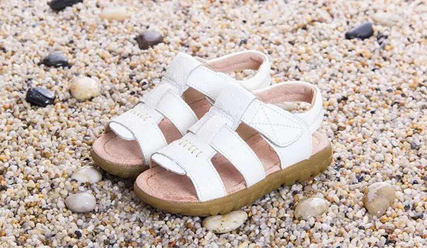 Children's genuine leather sandals-21