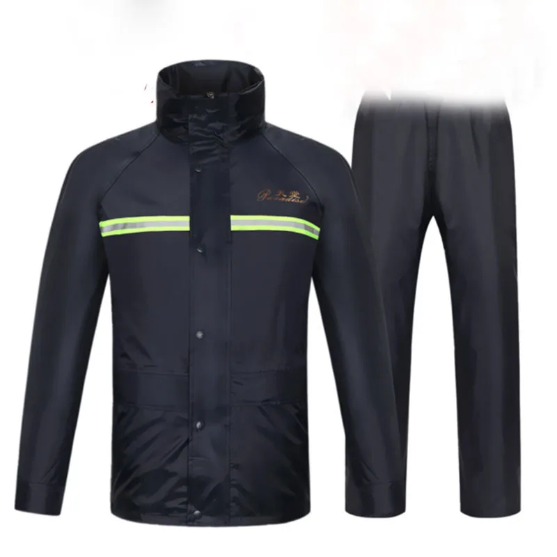 

Raincoat products breathable net double layer raincoat set