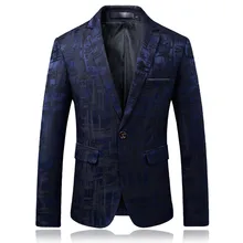 Мужская куртка весна и осень классический мужской блейзер мужская с одной пряжкой Повседневный тонкий пиджак свадебное платье