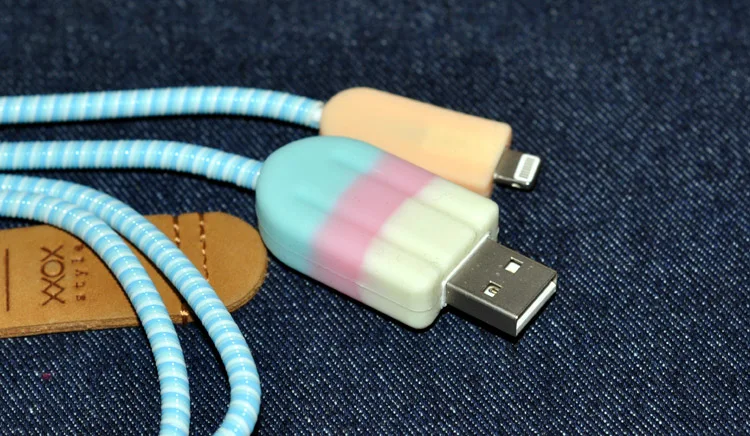 Хороший подарок милый мультфильм USB кабель наушников протектор набор с Устройства для сматывания шнуров Наклейки шнур спираль протектор для iPhone 5 6 6S 7 Plus