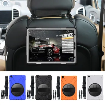 

Besegad Rugged Protective Shockproof Case Cover with Kickstand Rotatable Hand Strap for Samsung Galaxy Tab A 10.1 2019