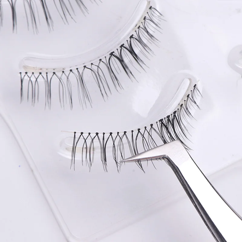 STZ 1pcs Stainless Steel Eyelash Extension Tweezers Straight Curved Curler For Eyelash-false Clip Makeup Nail Art Tools S01-05 6