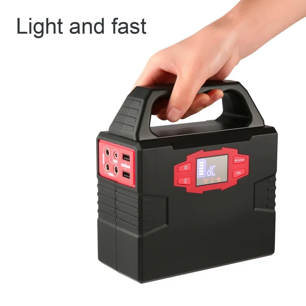 

100W 150Wh Portable Solar Panel Generator Power Energy Storage Battery Mini Outdoor Power Supply USB Cable Battery