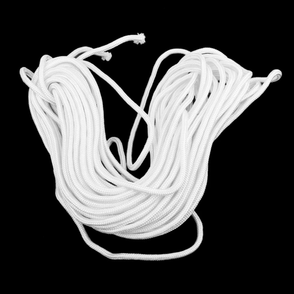 Durable 20 Meters 6MM Twisted Polyester Nylon Braided Boat Mooring Anchor Rope Line Anchor Boat  Rope 