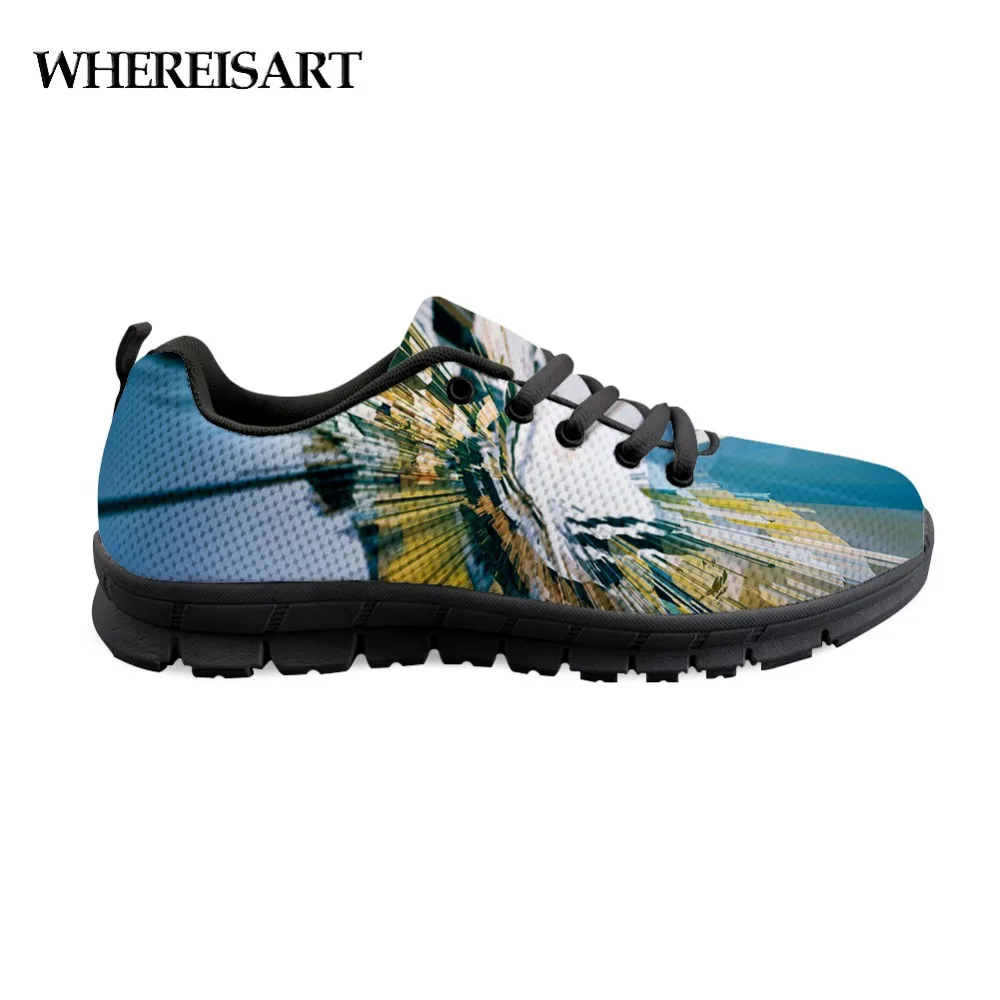 

WHEREISART Shoes Men Dimensional Art Aedes Printing Men's Shoes Causal Flats Men Shoes Spring Newest Sneakers Male Chaussure