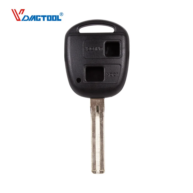 

VDIAGTOOL 2 buttons Car Key Shell Case For To-yota yaris Camry remote key shell car key balnk toy47
