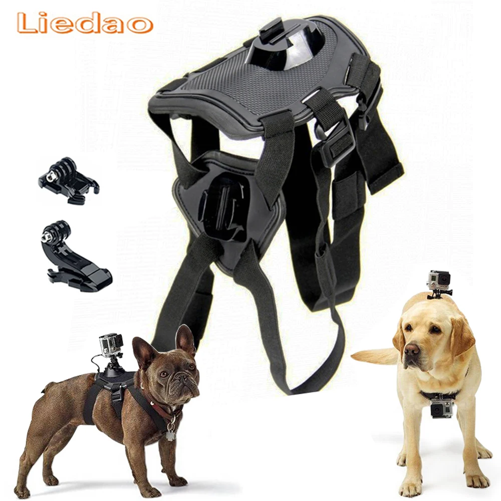 Liedao Регулируемый для крепления на собаке группа Go pro hero собаки жгут груди ремень