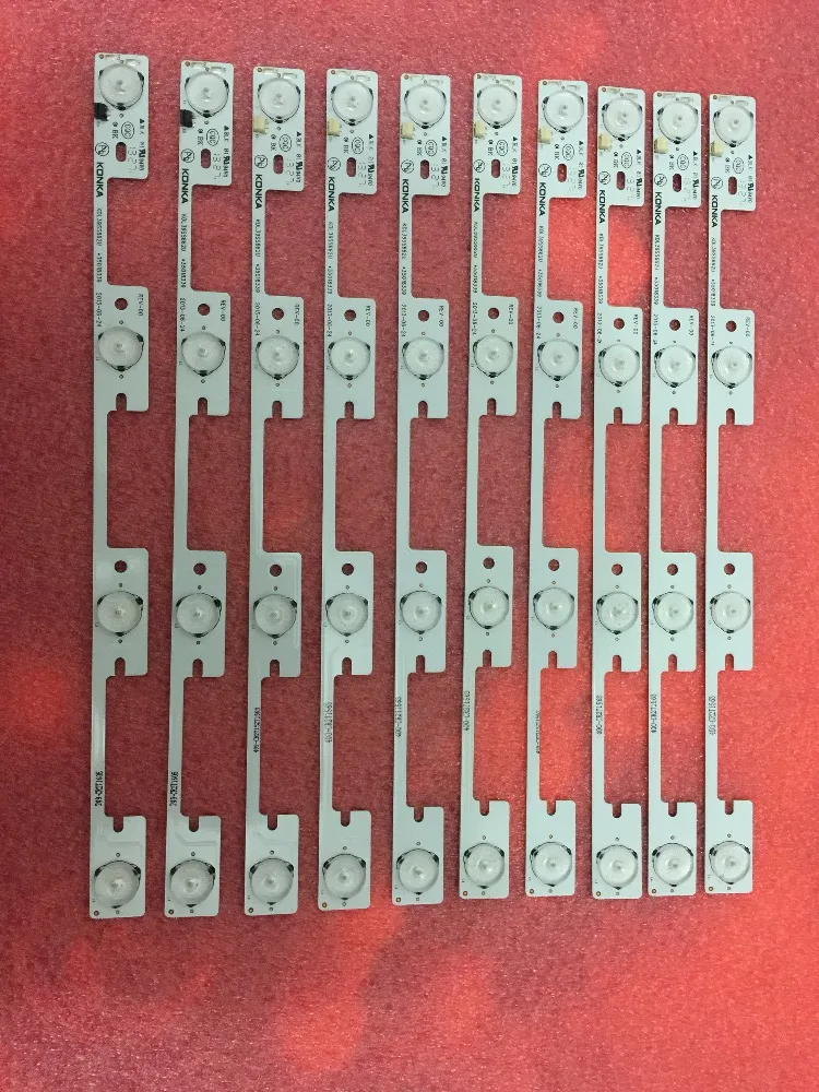 

100 Pieces/lot original new LED strip for KONKA KDL40SS662U 35019864 KDL39SS662U 35018339 4 LEDs(6V) 327mm