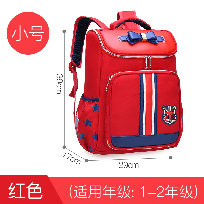 Детские школьные сумки для девочек, ортопедические школьные рюкзаки для детей, рюкзаки для начальной школы, рюкзаки для принцесс, mochila infantil - Цвет: small red