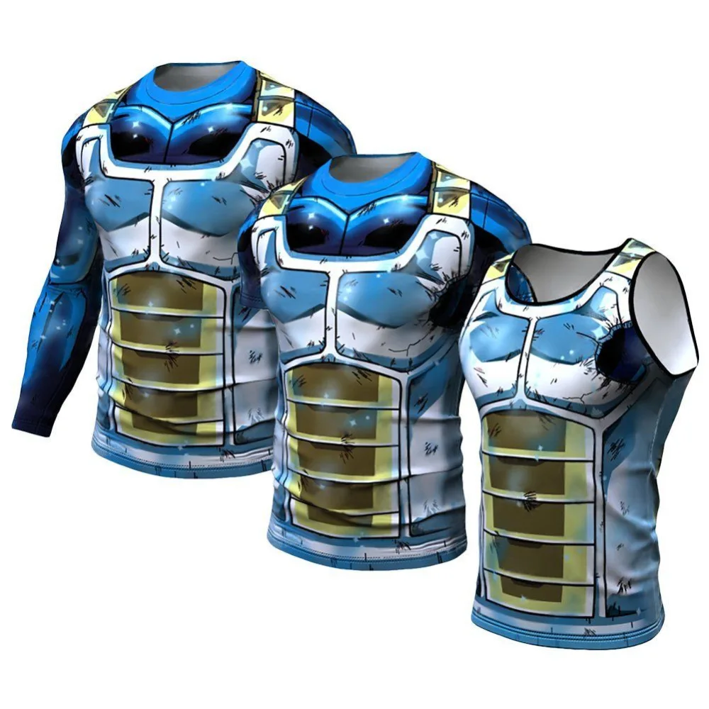 Bola de Dragón T camisa 3D hombres Tshits Anime Camiseta Comics Camiseta de compresión Goku Ball Z Tee de moda 2018 Vegeta Camiseta ZOOTOP oso