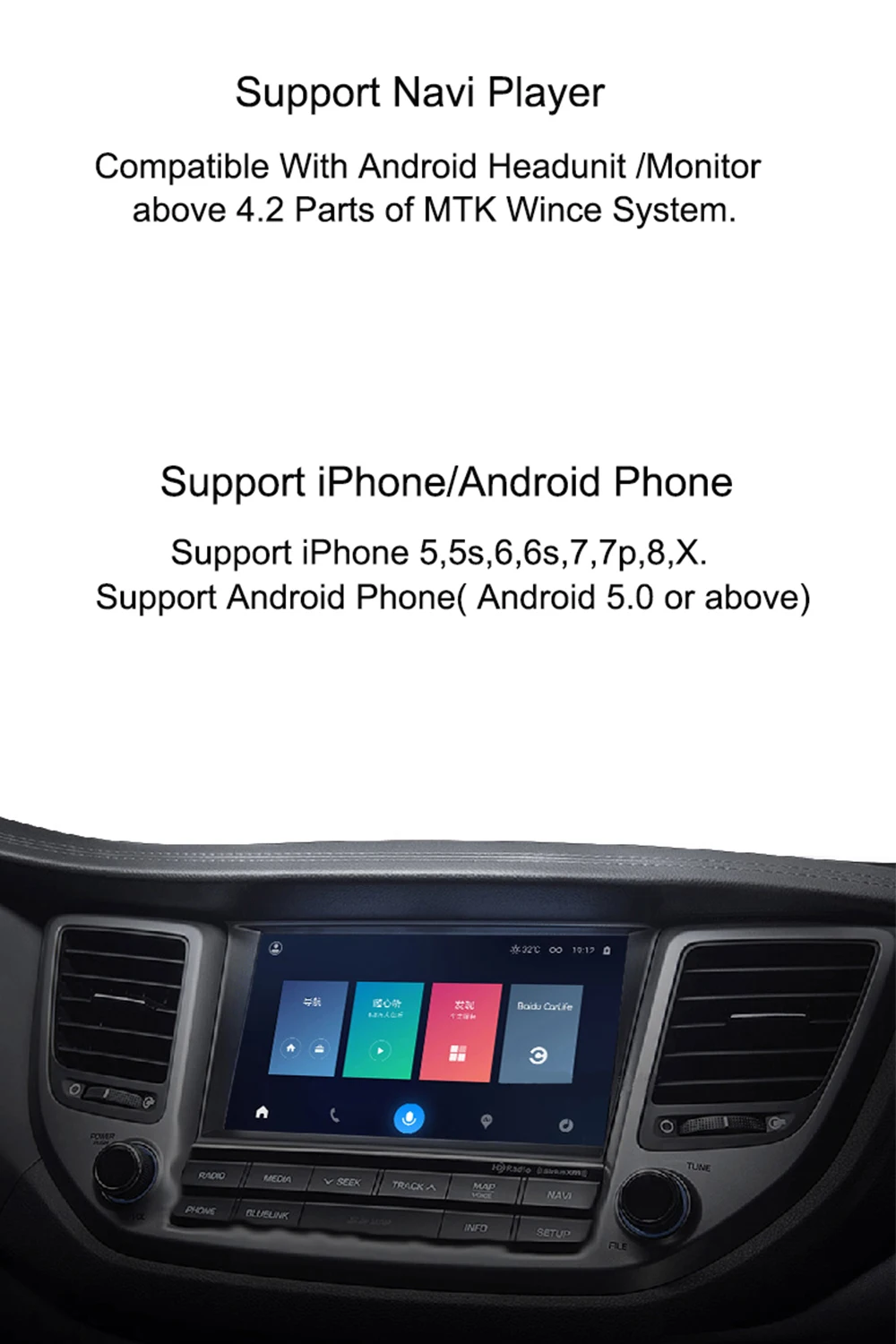 Smart Link USB Bluetooth ключ автомобильный навигационный плеер черный Carplay для Apple iOS CarPlay Android автомобильный плеер Автомобильный Стайлинг