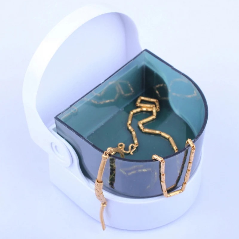 

Electric Jewelry Cleaner Necklace Rings Earrings Cleaning Boxes Machine Mini Vibration Cleaner