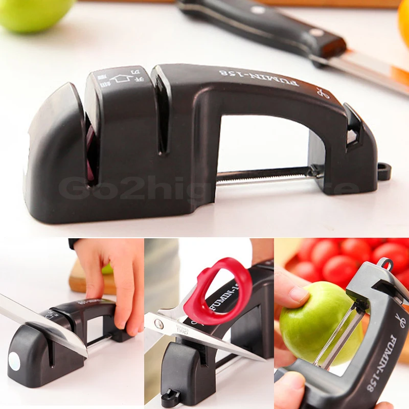 

Stainless Steel Multi-function Kinfe Sharpener Knife Kitchen Tools Peel Knife Sharpener Grinding Household Knife Sharpener Stone
