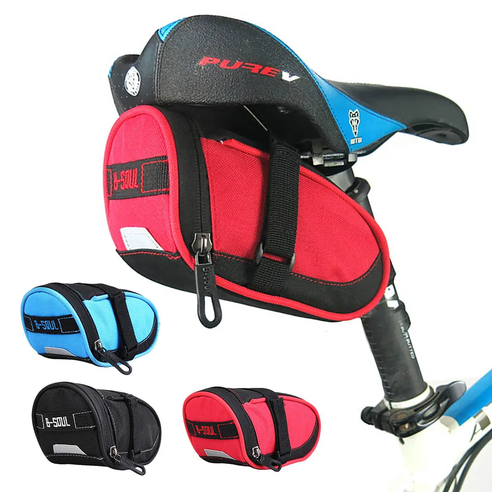 

Cycling Mountain Bike MTB Bicycle Saddle Bag Tail Rear Pouch Seat Storage Pack phone bag