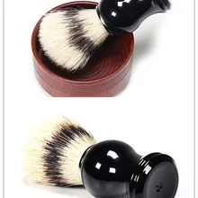 1 шт., Высококачественная Мужская щетка для бритья с медведем, лучшая щетка для бритья волос барсука, бритва с деревянной ручкой, парикмахерский инструмент