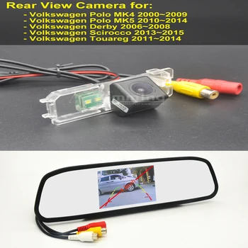 

Car Rear View Camera for Volkswagen VW Polo 9N MK4 6R MK5 Derby Scirocco Touareg Wireless Reversing Backup Camera Mirror kit