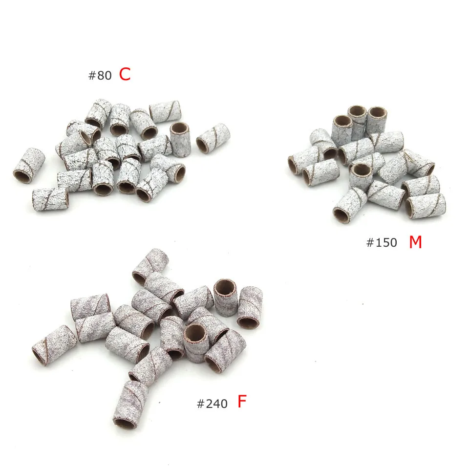 Nail Art Sanding Bands Electric Drill Accessories 100Pcs