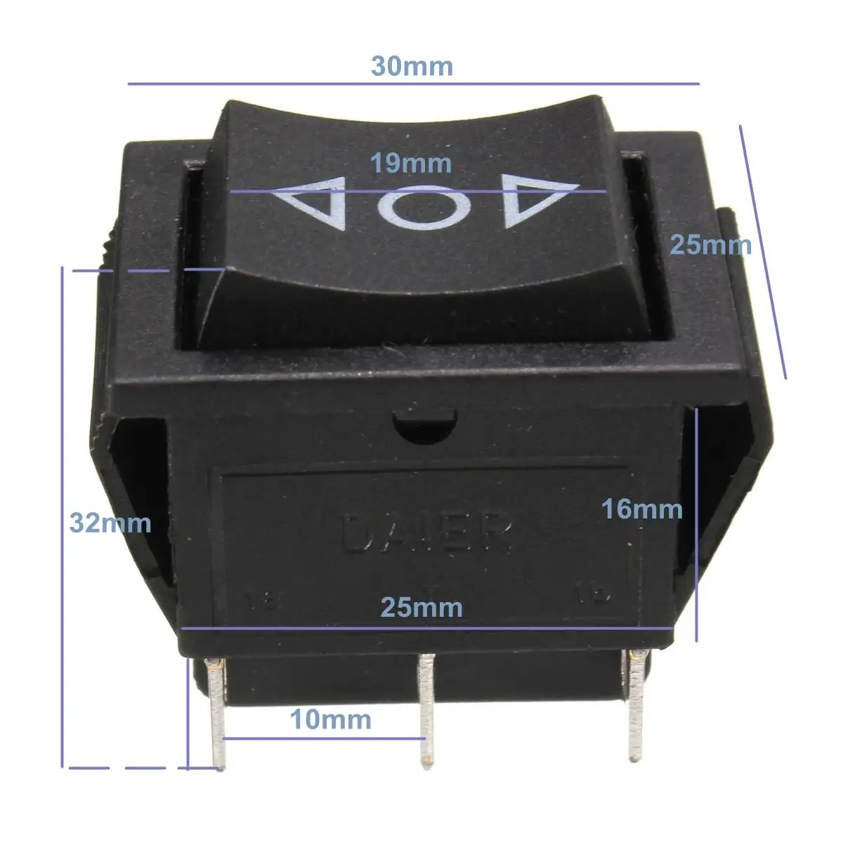 AC 250 V/10A 125 V/15A 12 вольт 6-Pin DPDT Мощность окна однократно перекидной переключатель Управление кнопка автомобиля Мощность переключатель окна