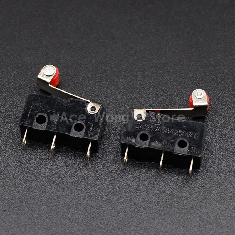 

10PCS Limit Switch, Roller Lever 3 Pin N/O N/C High quality All New 5A 125VAC Micro Switch short