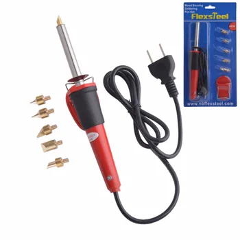 

Flexsteel 220V 40W Wood Burning Pen Set Soldering Iron Pen Set with 5 Tips Wood Pyrography Tool Set