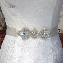 Inofinn WHM2 Кристалл Стразы Вечеринка платья Аксессуары свадебные Ремни пояса, пояс невесты свадебные пояса ремни