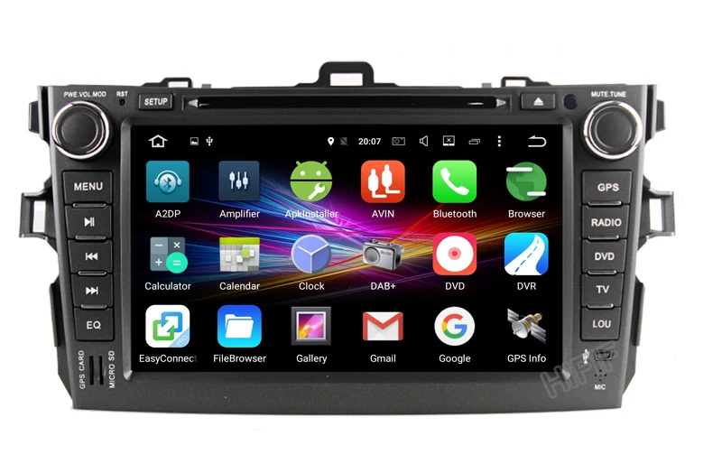 Best Quad Core Android 7.1 for Toyota Stereo corolla 2011 2007 2008 2009 2010 Car DVD Radio GPS For toyota corolla navigation system 4