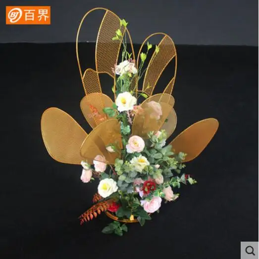 

New wedding props main table flower wares butterfly flower wares outdoor wedding t road guide decoration