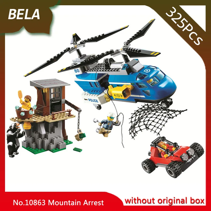 

Bela 10863 325pcs City Police Series Mountain Arrest Building Block Bricks Toys Gifts Compatible With Legoings Friends 60173