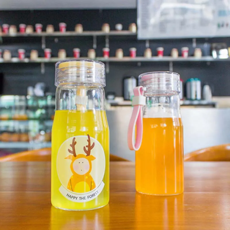 

350ML Froest Animal Drinking Cups Clear Colored Cafe Oatmeal Coffee Mug Coffee Milk Mug Water Tea Bottle Drinkware