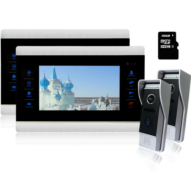 Homefong 7 Inch TFT Touch Screen LCD Color Video font b Door b font Phone Doorbell