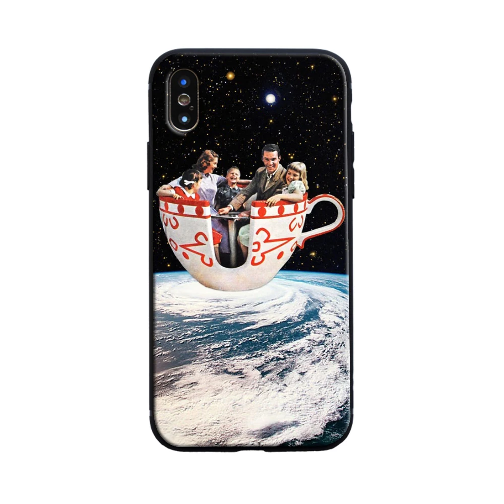 Thetic collage эстетический хиппи чехол для телефона чехол для Apple iPhone 5 5S SE 6 6plus 6s 6s Plus 7 7Plus 8 8Plus X xr xs max - Цвет: 2 soft case