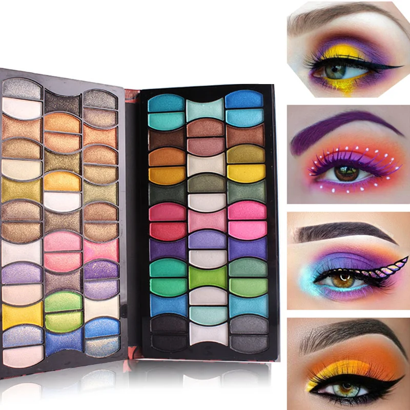 

82 Color Full Professional Makup Set Glitter Miss Rose Loose Eyeshadow Pigments Shimmer Matte Eye Shadow Pallette Red Eyeshow