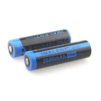 

IMALENT MRB-18626 18650 2600mAh 3.7V Li-ion Rechargeable Battery with PCB Protection (1Pair)