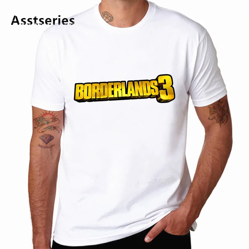 Футболка в стиле Харадзюку с круглым вырезом и принтом borderland 3 Fck You Punk, Повседневная футболка с коротким рукавом, уличная одежда HCP4590