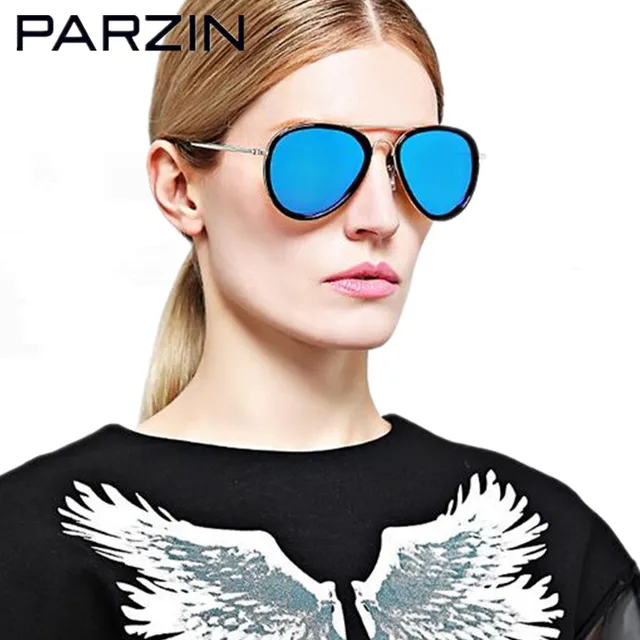 Cheap Parzin Sunglasses Women Polarized Classic Female Sun Glasses Driving Sunglasses  With Box Black 9506