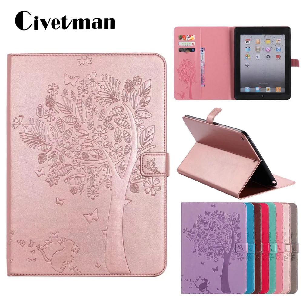 

For iPad 2/3/4 Case New iPad 2017 2018 9.7 inch Simplicity PU Leather Soft Back Cover Folio Case Smart Auto Wake Sleep Case