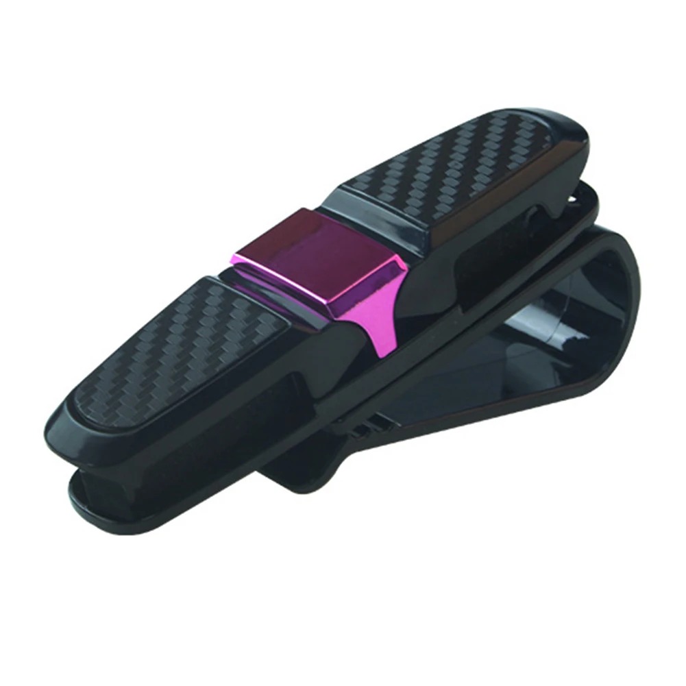 

Automotive Card Sun Visor Decoration Clip Universal Eco-friendly Car Accessories Glasses Clamp Multifunction ABS Carbon Fiber