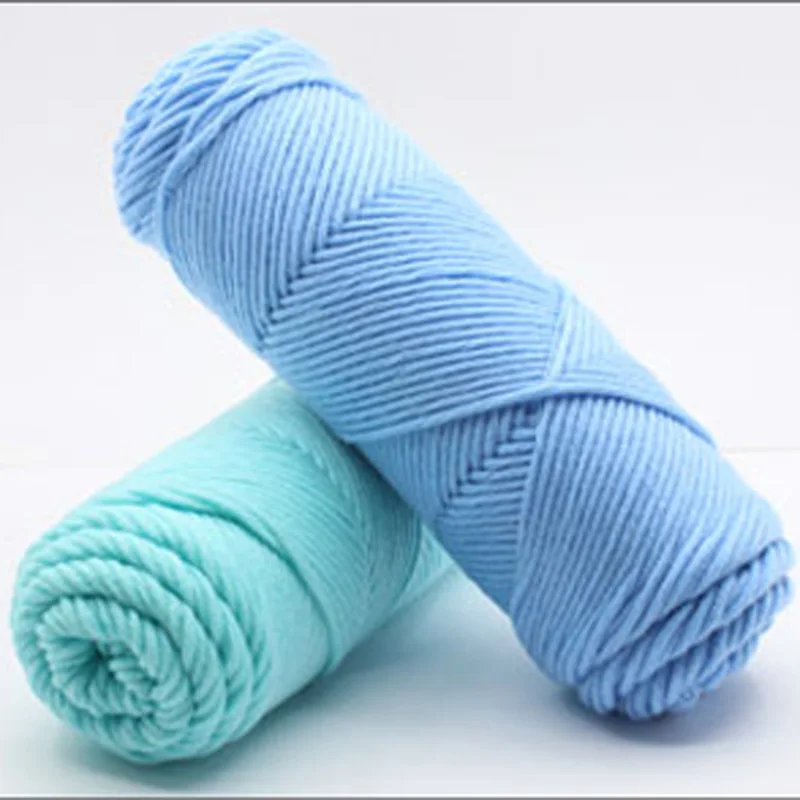 500g/Bag Multi Strand Lover Cotton Hand Knitted Scarves Milk Cotton