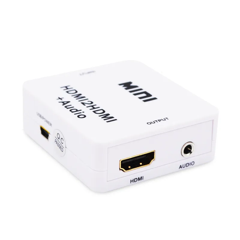  Mini HDMI2HDMI Video Converter HDMI A HDMI Audio Adapter Supporto HD 720 P 1080 P Per PC Portatile 