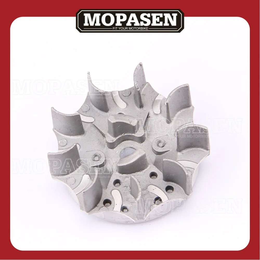 Motorcycle 9 Fin Flywheel for 2 Stroke 47CC 49CC Mini Pocket Bike Super