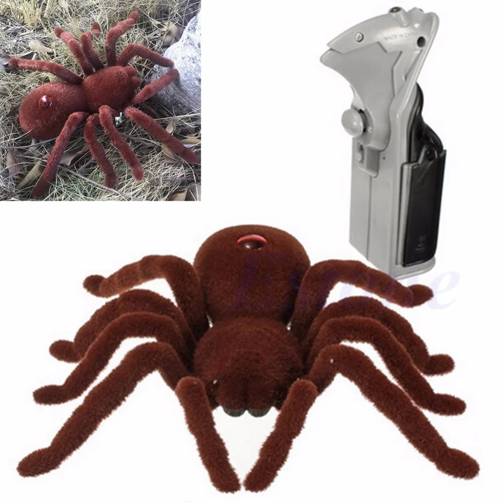 

Kid Gift Remote Control Scary Creepy Soft Plush Spider Infrared RC Tarantula Toy