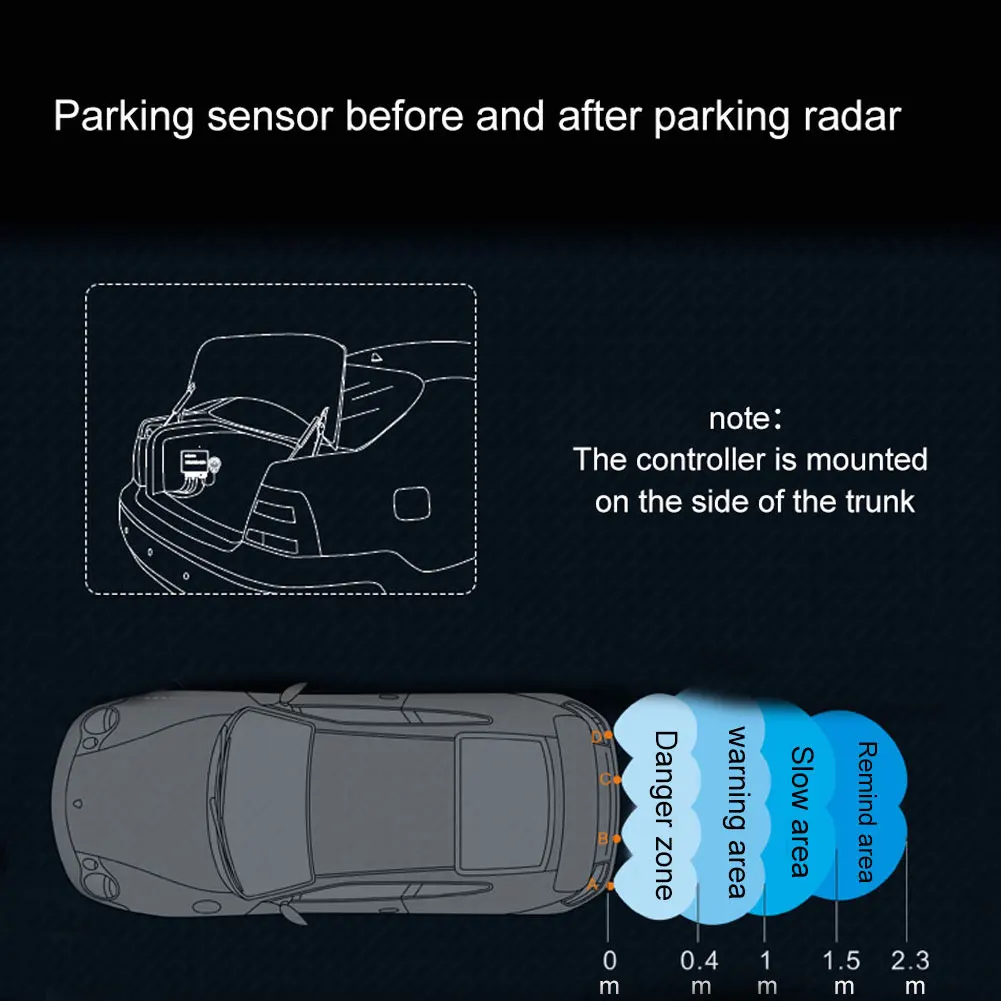 ЖК-дисплей двойной Дисплей 4/6/8 парковки Сенсор авто автомобиль радар заднего хода монитор ЖК-дисплей синий Экран Дисплей передние и задние расстояние
