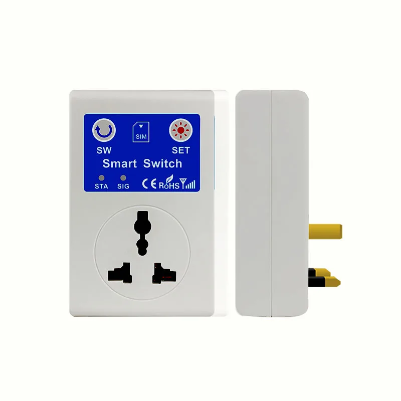 Genuine 10 Pieces SC1-GSMVC GSM Mobile phone SMS Smart Remote Control Socket 110V-240V 10A EU/UK/AU Plug Smart Switch Socket