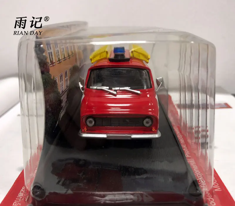  AMER 1/43 Scale Czech 1981 SKODA 1203 Czechoslovakia Fire Engine Diecast Metal Car Toy For Gift/Col