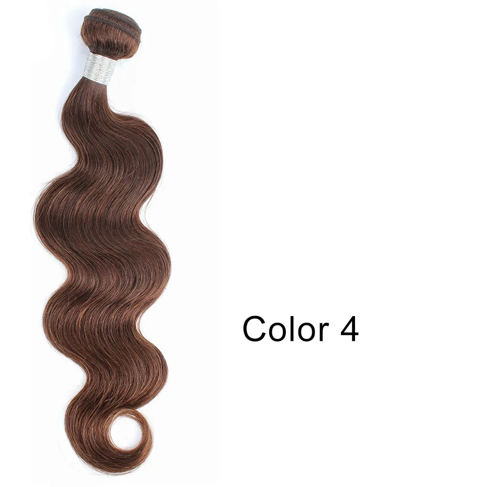 Bobbi Коллекция 1 шт Цвет 8 пепельный блонд волосы плетение пряди индийские объемные волнистые не Реми человеческие волосы для наращивания 16-24 дюйма - Цвет волос: #4