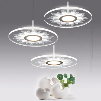 

Nordic modern brief led pendant lights lamp lighting fixtures with acrylic shade for home lighting kitchen dining room bedroom