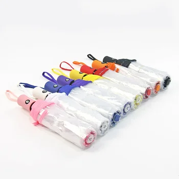 

Windproof Transparent Automatic Umbrella Wind Resistant Folding Automatic Umbrella Rain Sun Auto Umbrella