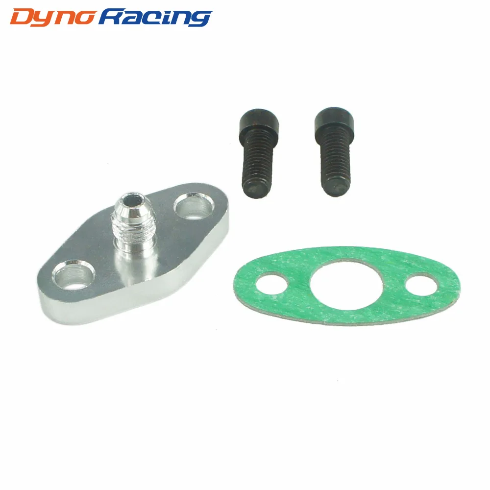 

Turbo Oil Feed Inlet Flange w/ Gasket Adapter 4AN Fitting T3 T4 T35 T04 Turbo fitting YC100755-TF004